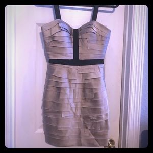 Bebe Black and Gold Dress